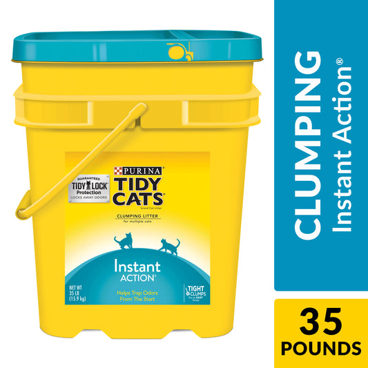 Purina  Multi-Cat Clumping Kitty Litter, Instant Action Deodorizing, 35 Lb Jug